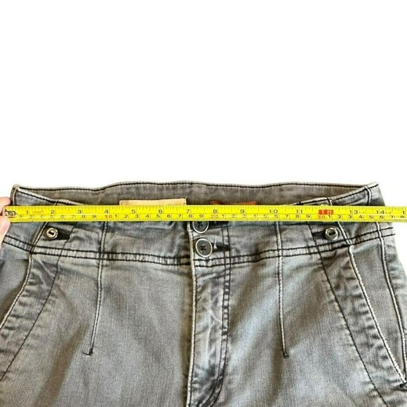 Anthropologie Pilcro Gray High Rise Button Detail Skinny Pants Womens 27 - Picture 4 of 6
